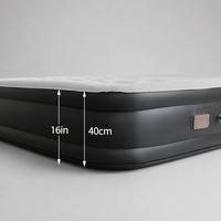 Matelas Gonflable Automatique à Gonflage Rapide avec Pompe Électrique Intégrée, Taille Queen, Idéal pour la Maison, les Invités, l'Intérieur et l'Extérieur - Meilleure Vente