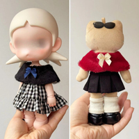 Vêtements de poupée originaux de 10 cm, cape pour poupées Kitty à jambes longues, échelle 1/6, tenue de mode BJD Zsiga, châle, vente en gros