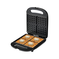 Gaufrier électrique pour usage domestique, machine à petit-déjeuner avec plaques antiadhésives 1400W