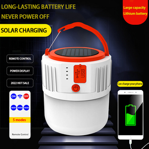 Nouveau design multifonction rechargeable ampoule de tente extérieure batterie externe lampes à LED lanterne solaire éclairage de camping - Product Image 6