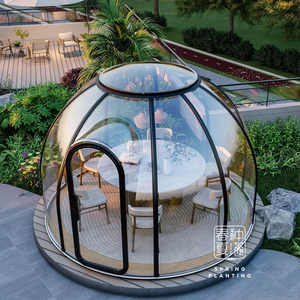 Habitación de cielo estrellado transparente Casa modular moderna de 360 grados Casas prefabricadas Casa de cápsula futurista sostenible - Product Image 4