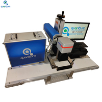 Machine de marquage laser à fibre refroidie par air de table CNC à positionnement visuel CCD QUANTUM avec une précision de 0,001 mm