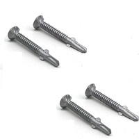 Acier au carbone galvanisé haute résistance, fixateur autoperceur, vis à queue de perçage pour l'assemblage du métal et du bois