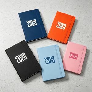 Wholesale Custom Logo Printed <b>A5</b> PU Leather <b>Note</b> <b>Books</b> Promotional Business Company Notepad With Elastic Band Notebooks for Gift - Product Image 1