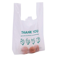 Sacs à provisions en plastique de vente d'usine avec des sacs de gousset latéraux de barrière de logo pour l'emballage d'affaires