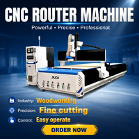 Routeur CNC 1325 avec table à vide 6 zones et broche ATC 7,5 kW pour le bois et l'acrylique