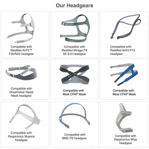 Durable Quality Replacement Mask Headgear Strap Compatible With Resmed N20 With Magnetic Clips