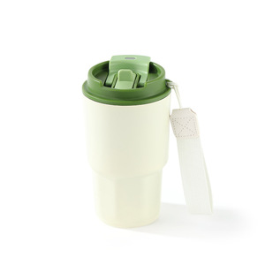 Dual Drink <b>Coffee</b> Cup 316 Stainless Steel Insulated Portable Water <b>Bottle</b> With Straw Travel Use - Product Image 3