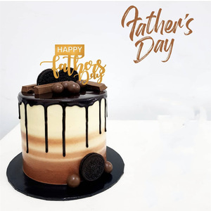 ท็อปเปอร์เค้กอะคริลิค รูปน้ำผึ้งและความหวาน ตกแต่งเค้กวันพ่อ "คุณพ่อที่ดีที่สุด" อุปกรณ์ตกแต่งเค้ก - Product Image 5