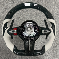 Volant en fibre de carbone LED avec palettes de changement de vitesse pour BMW M3 M4 M5 X3 X5 F10 F30 G20 G30 M Performance