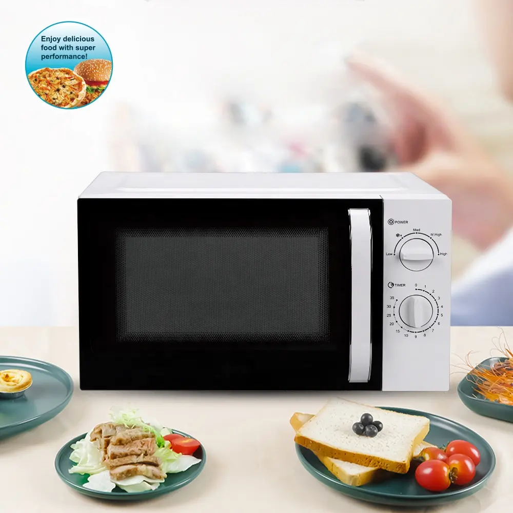 Horno microondas de acero inoxidable incorporado para uso doméstico y comercial, horno multifunción de alta calidad, 22L, venta al por mayor