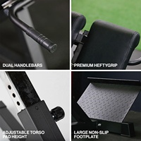Chaise romaine VIGFIT pour hyperextension, robuste et réglable, pour l'entraînement du dos et des abdominaux, avec options de hauteur, pour la musculation des jambes à domicile