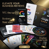 Autocollants en acrylique NFC, autocollant de table de restaurant, NTAG215, support adhésif, pour la traçabilité de l'authenticité des produits et les avis Google