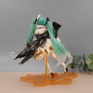 21cm Kawaii cantante <span class=keywords><strong>Miku</strong></span> Tatue <span class=keywords><strong>Anime</strong></span> juguetes Pvc manualidades anuncio regalos juguete de modelos coleccionables - Product Image 2