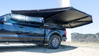 Auvent latéral XL à double poteau 270 degrés avec LED intégrées pour SUV, camping, activités de plein air, overlanding et voyages 4x4