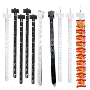 Chine Usine Supermarchés Affichage Suspendu En Plastique Pliable Personnalisé Imprimé Clips Bande Pour Collations - Product Image 1