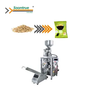 auto grain couscous wheat volumetric cup sachet vertical form fill seal packaging machine