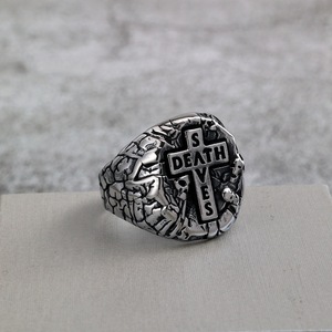 Anillo yunnique Retro de acero inoxidable para hombre, diseño de cruz, estilo Punk, joyería de regalo - Product Image 1