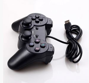 2025S nero cablato <span class=keywords><strong>USB</strong></span> <span class=keywords><strong>PC</strong></span> Controller di gioco Joypad <span class=keywords><strong>Gamepad</strong></span> motore di vibrazione per WinXP/Win7/8/10 Windows Computer di vibrazione del motore - Product Image 2