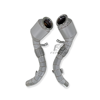 Auto-Tuning Auspuffkrümmer Downpipe für BMW X7 M50I 4.4T 2019-2022 N63 Motor Ohne Motorfehleranzeige Auspuffrohre
