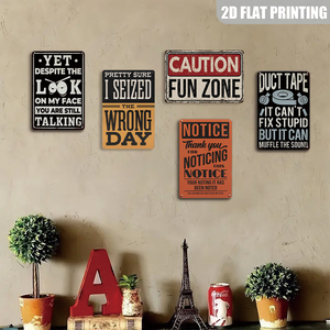 Plaque Métallique Décorative Murale Effet Vieilli Rustique avec Citation d'Avertissement <span class=keywords><strong>Sarcastique</strong></span> et Amusante pour la Maison, le Bar, le Garage, la Cave des Hommes, la Chambre à Coucher, Cadeau - Product Image 3