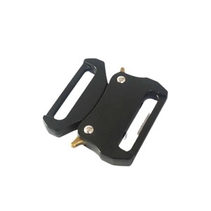 Hebilla de doble punta de aleación de zinc de 32 mm, negra, resistente al desgaste, para cinturones, bolsos y artículos para mascotas - Product Image 3