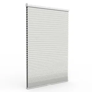 Best new product aluminum factory produce zipper track day and night honeycomb blinds