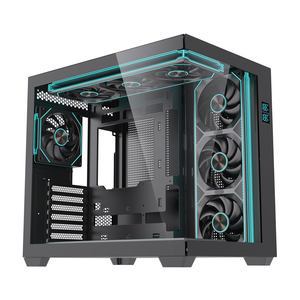 Lovingcool Nouveau Design ATX Étuis D'ordinateur En Verre Trempé <span class=keywords><strong>Gamer</strong></span> <span class=keywords><strong>Pc</strong></span> Châssis Avec Écran Numérique Pleine Tour Gaming <span class=keywords><strong>Pc</strong></span> Case - Product Image 2