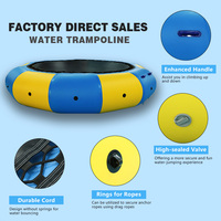 Trampolin De Agua gonflable en PVC durable Trampoline d'eau Trampoline de lac Plate-forme de saut gonflable