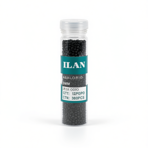 Perline Nere ILAN da 5mm per Creazione di Gioielli e Forniture Artigianali - Product Image 2
