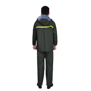 Vente en gros <span class=keywords><strong>de</strong></span> vestes et pantalons imperméables imperméables robustes en PVC épais pour la pêche - Product Image 2