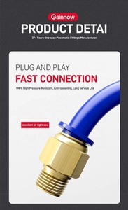 Connecteur rapide mâle droit à filetage pour <span class=keywords><strong>tube</strong></span> pneumatique, diamètres 6/8/10/12/<span class=keywords><strong>14</strong></span>/16 <span class=keywords><strong>mm</strong></span>, à raccordement rapide pour pièces pneumatiques et conduites d'air - Product Image 4