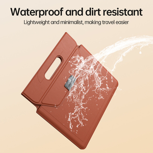 Sacoche d'affaires portable 13-16 pouces en cuir PU avec poignée, support pliable pour ordinateur portable, étui pour <span class=keywords><strong>MacBook</strong></span> Air 13.3 <span class=keywords><strong>Pro</strong></span> <span class=keywords><strong>14</strong></span> - Product Image 6