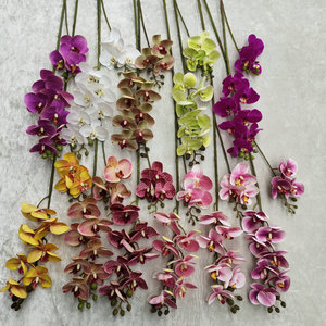 Suzume Ii 3D Printed Phalaenopsis Orchid 10-Head Two-Branched <b>Artificial</b> <b>Flower</b> 30cm-100cm Wedding Home Decoration - Product Image 1