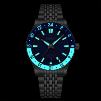 Montre automatique de luxe pour homme en acier inoxydable 316L de qualité supérieure, verre saphir, lunette rotative, montre mécanique avec boucle réglable