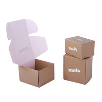 Emballage de transport personnalisé, emballage en carton ondulé, boîte d'expédition, t-shirt pour homme, couleur marron, boîtes d'emballage