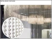 Chaînes de rideaux personnalisables de haute qualité pour rideaux de perles de mode, séparateur de pièce, cloison, longueur réglable