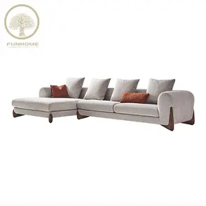 Современный деревянный диван, дизайн, современный диван в форме буквы L для оптовой продажи