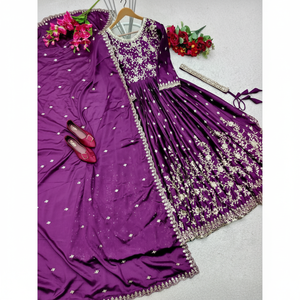 ชุดเดรสงานเลี้ยงแต่งงาน dupatta สวยงามดีไซน์เนอร์ - Product Image 1