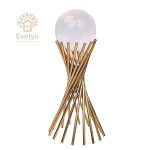 Bola de Cristal Decorativa de Lujo para el Hogar con Base de Metal, Diseño Flexible de Edificios de Guangzhou, Venta al por Mayor - Product Image 6