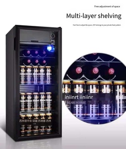 75L 118L 128L Mini Tủ lạnh nhỏ hiển thị thẳng đứng tủ lạnh nhiệt độ không đổi rượu vang đỏ bảo quản trái cây trà mini ICE Bar - Product Image 3