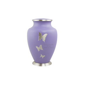 Urnes funéraires commémoratives finies violettes de luxe de qualité supérieure pour le service funéraire cendres de crémation tenant des urnes urne funéraire - Product Image 1