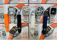 Montre connectée pour homme Hd 2.1 320*385 460mAh Z79max, Z79 Max Ultra, acier inoxydable, étanche IP68, boussole, NFC, GPS, SOS, montre connectée sport