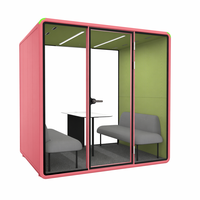 Cabine insonorisée mobile, cabine acoustique silencieuse, pod insonorisé avec voyant d'occupation
