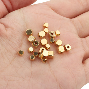 Écrous hexagonaux en laiton 6x6mm, taille métrique, finition lisse, pour composants de fabrication de bijoux DIY - Product Image 2
