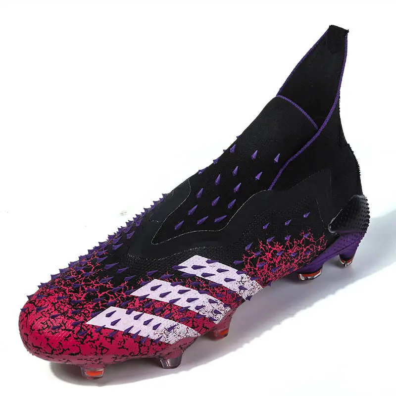 high-top football shoes with ag studs football boots for male and female adolescent students' competition training soccer shoes
