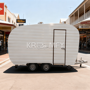 Remorque mobile avec cuisine complète, fenêtre de service commerciale, chariot à café, camion de restauration pour bubble tea - Product Image 4