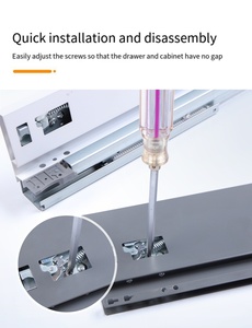 Boîte à tiroirs de cuisine moderne haute précision 500mm largeur pour salle à manger chambre salle de bain buanderie salle de sport appartement et hôtel Applications - Product Image 6