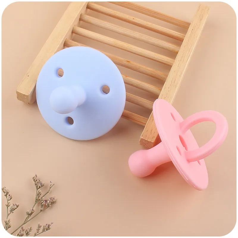 Sutoyuen OEM Food Grade Blank Baby Pacifier Infant Customize Soft Teething Toys Nipples Dummy Silicone Pacifier