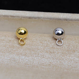 Bracelet chaîne pour bébé en argent S925 avec perles de 6 mm, pendentif, accessoire de bijouterie en perles DIY, fournitures de perlage 5289 - Product Image 2